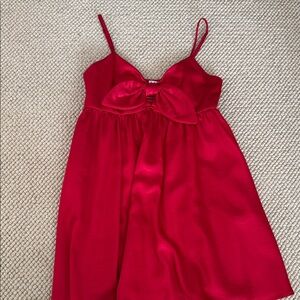 TCEC Red Satin Dress